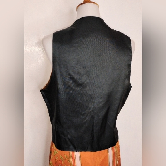 VINTAGE REVERSIBLE CORDUROY PAISLEY VEST - Picture 5 of 9